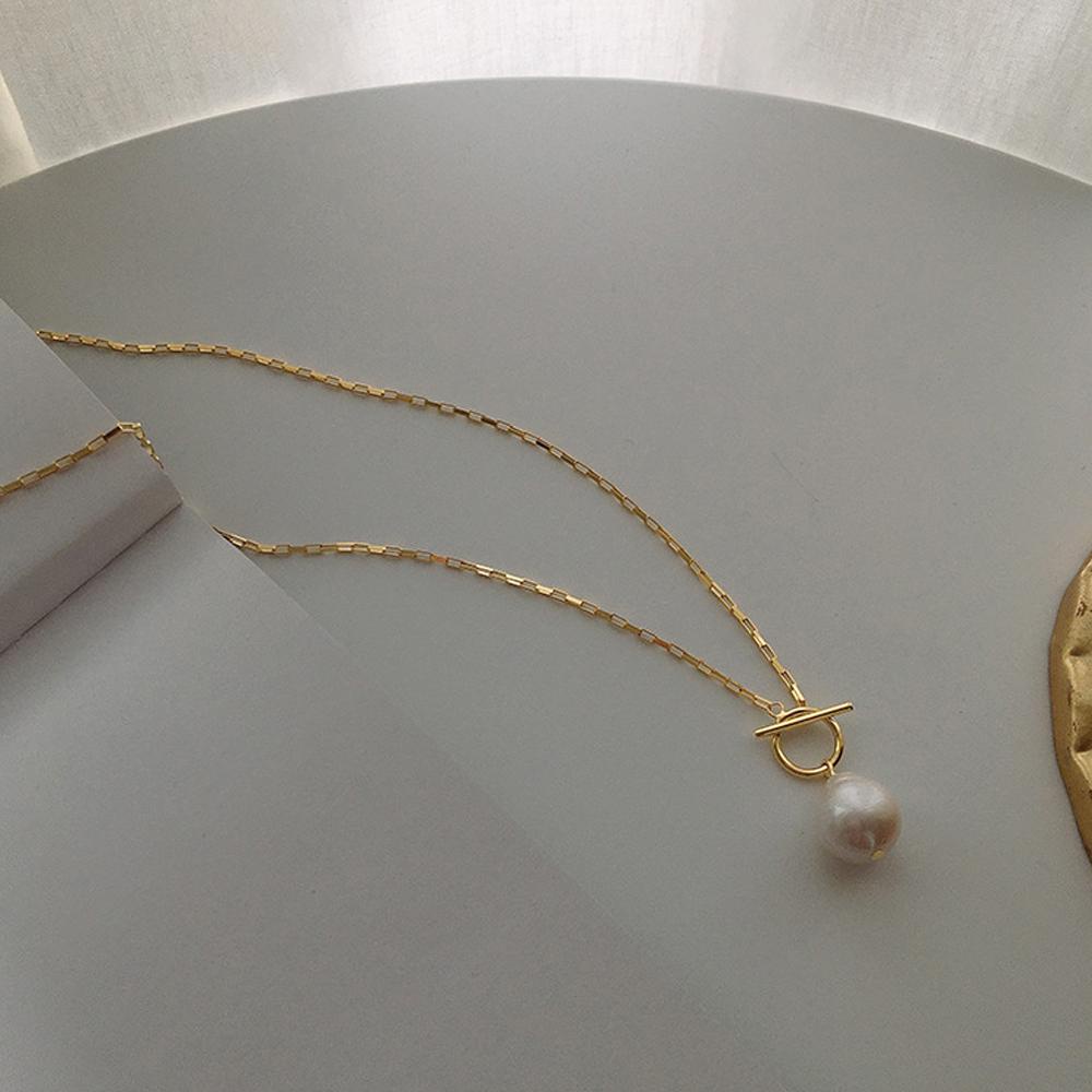 Vòng cổ Mạ Bạc 925 Mặt Hình Học Thời Trang