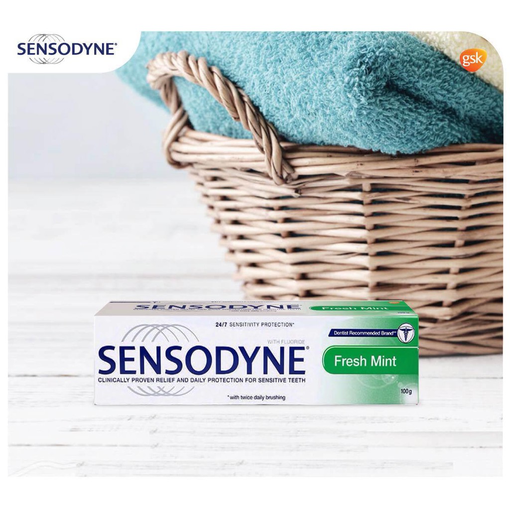 Kem Đánh Răng Hương Bạc Hà Sensodyne Fresh Mint 100g