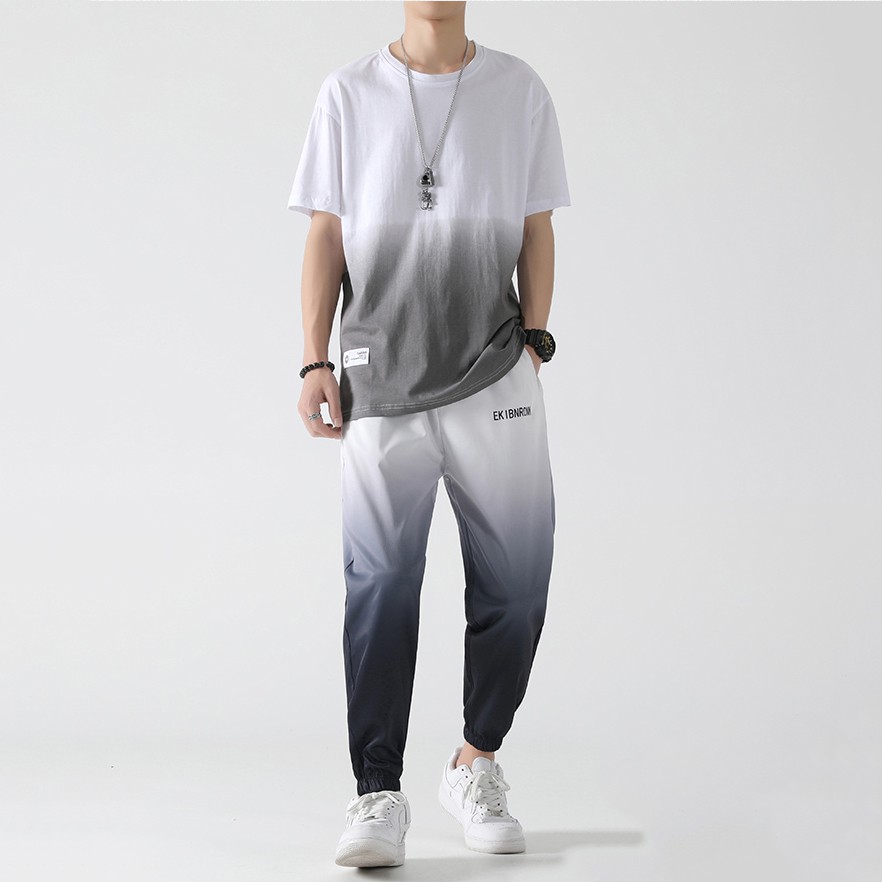 Bộ Quần Áo Thun Nam Đổ Màu Kiểu Omber Loang Basic Thanh Lịch Dễ Mặc Thời Trang MENFASHION1989 SET NAM 90000115 | BigBuy360 - bigbuy360.vn