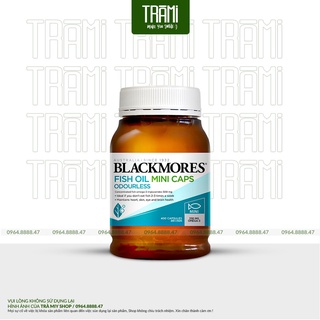 Viên uống dầu cá không mùi blackmores odourless fish oil mini caps 400 viên của úc.