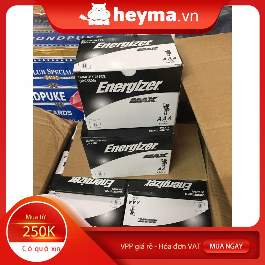 (SALE SẬP SÀN) 1 hộp 24 viên pin Energizer AA, AAA-Pin tiểu,pin đũa ٩(^‿^)۶