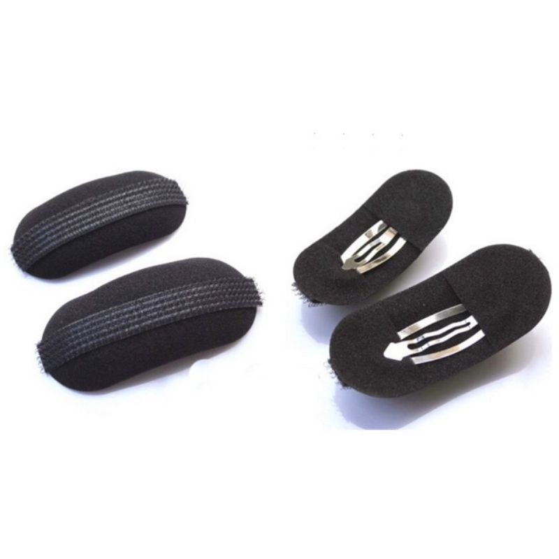 Bộ 2 kẹp độn phồng tóc mái màu đen