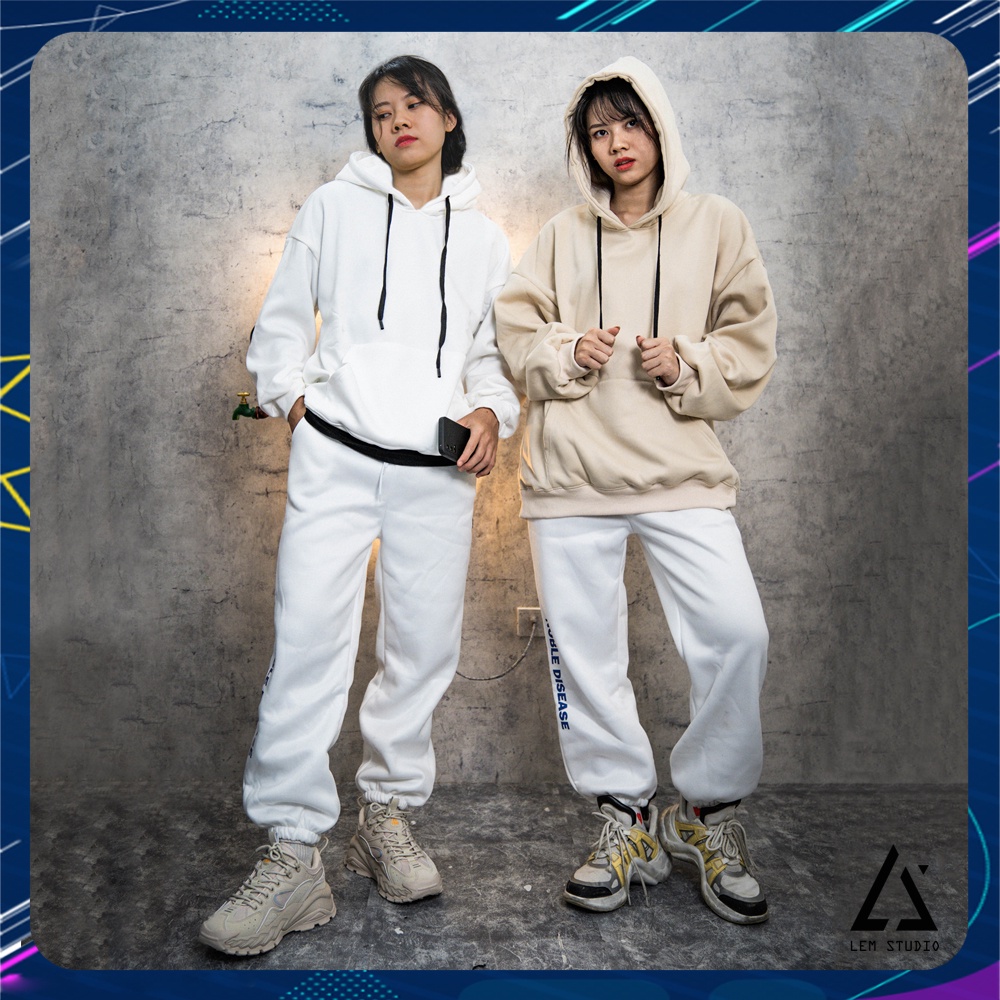 Áo Hoodie Form Rộng Nỉ Bông 2 Lớp Cao Cấp - Nhiều Màu BASIC