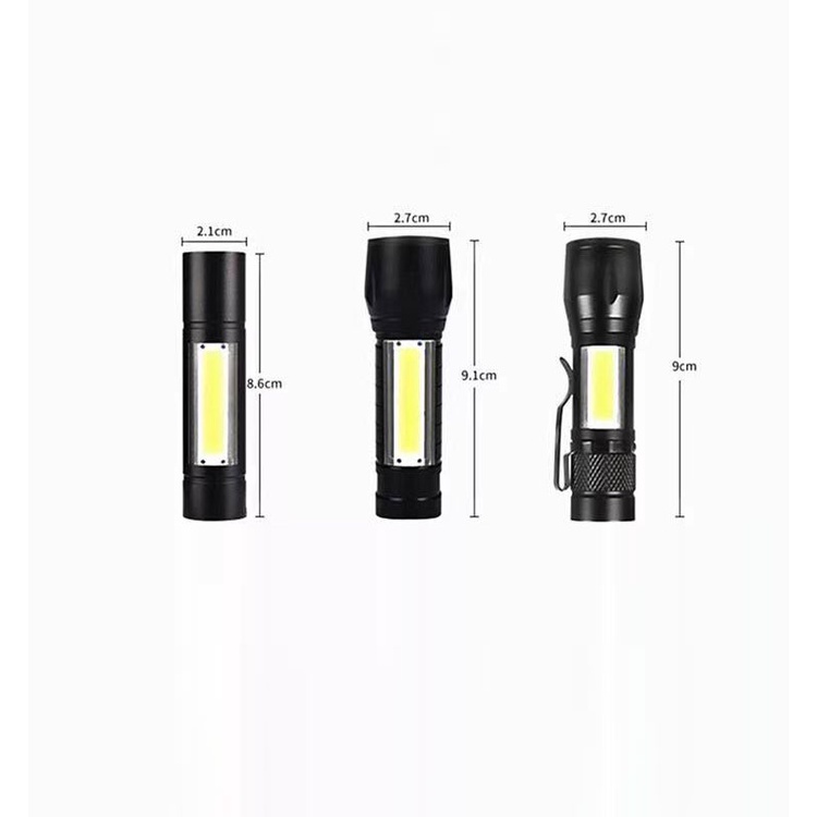 Đèn pin led LOCO FISH công suất cao tiện dụng sạc usb có thể điều chỉnh chế độ chiếu sáng dùng khi leo núi