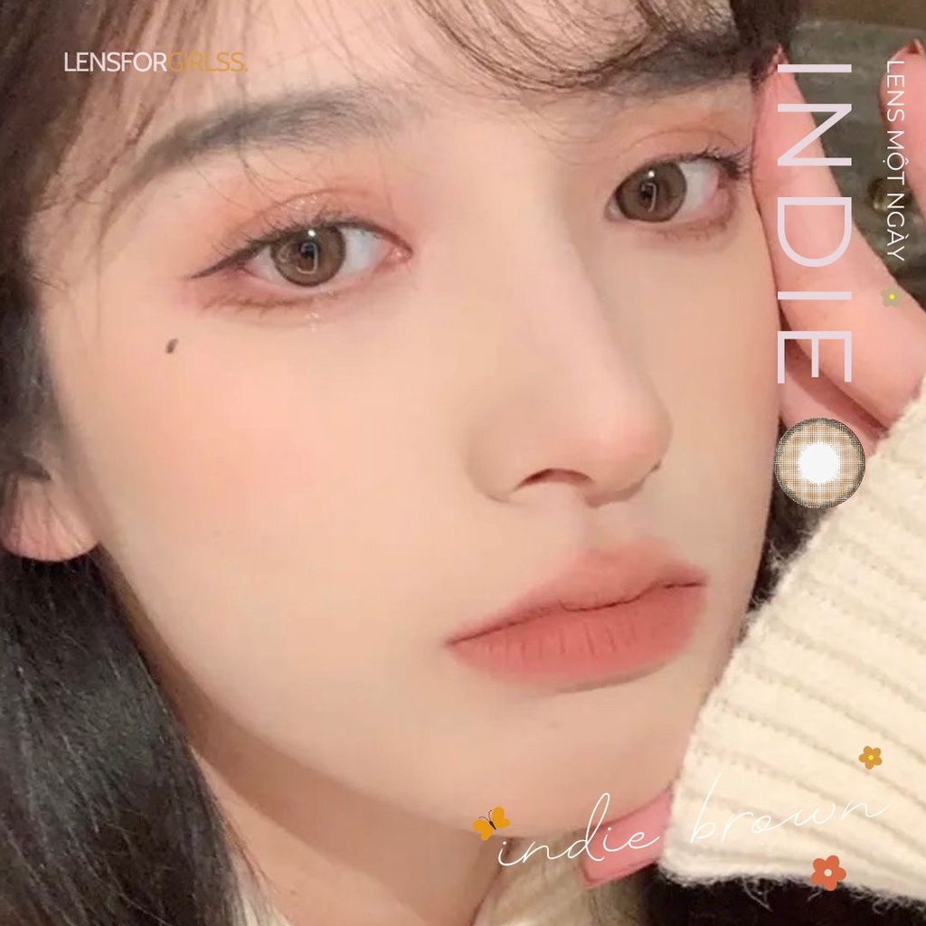 Kính áp tròng 1 NGÀY INDIE BROWN | Lens cận 1 ngày