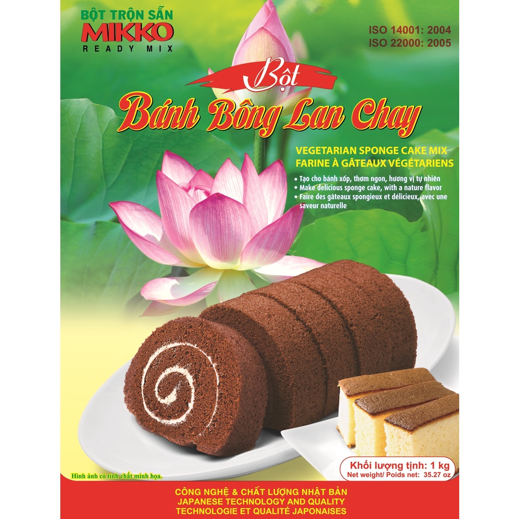 MIKKO – Bột bánh bông lan chay