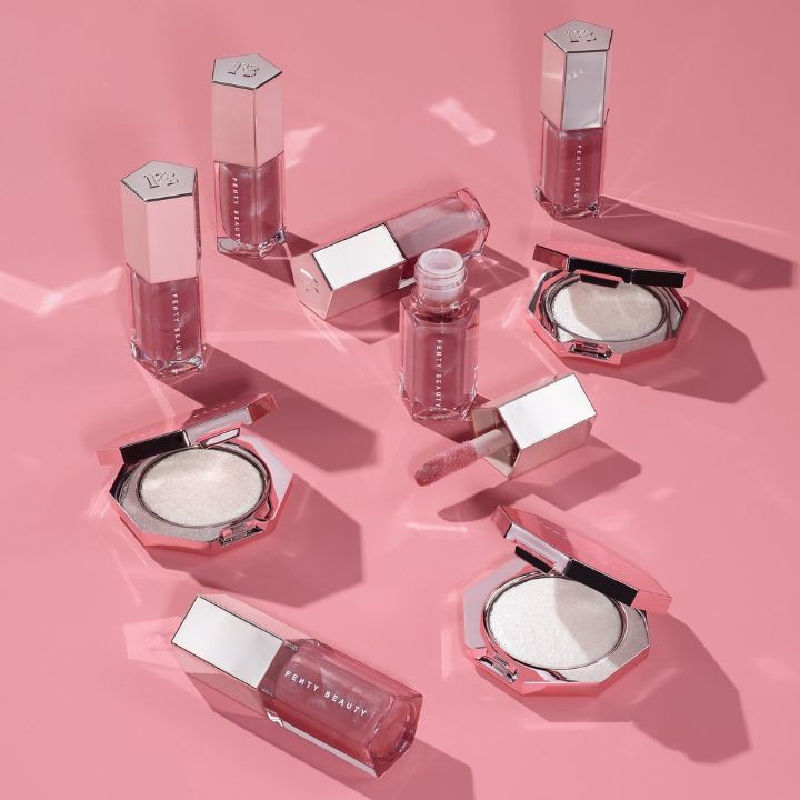 Set son bóng và phấn bắt sáng Fenty Beauty Bomb Baby Mini