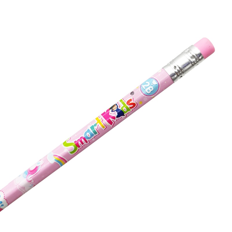 Hộp 12 Bút Chì Gỗ Họa Tiết 2B Unicorn - Smart Kids PC11