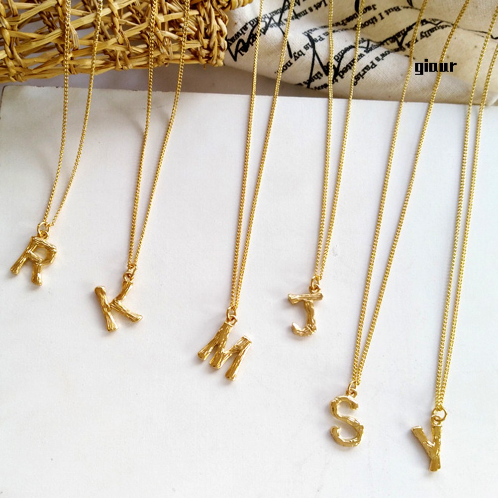 vòng cổ Hợp Kim Hình Chữ Cái Xinh Xắn