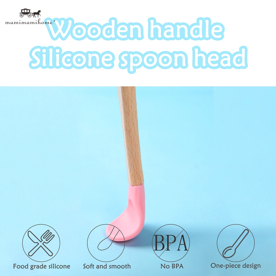 Muỗng silicon dành cho trẻ em mamimamihome