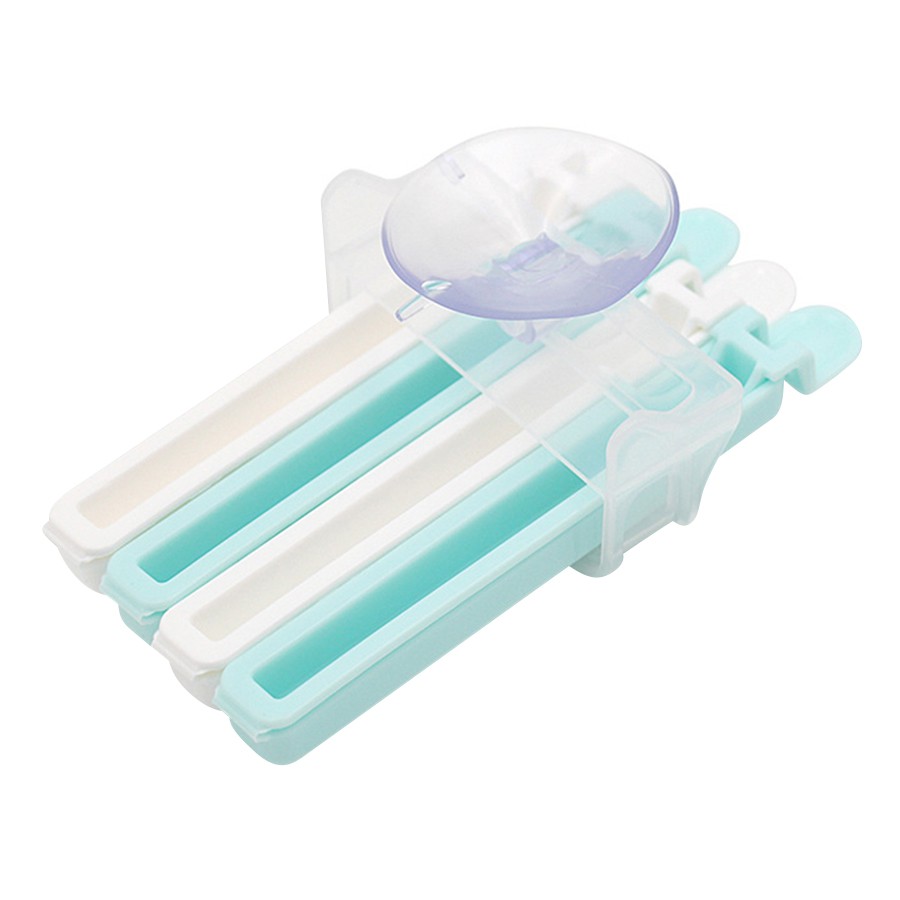 Set 4 kẹp miệng túi cỡ S (kèm giá đựng) inomata Nhật Bản