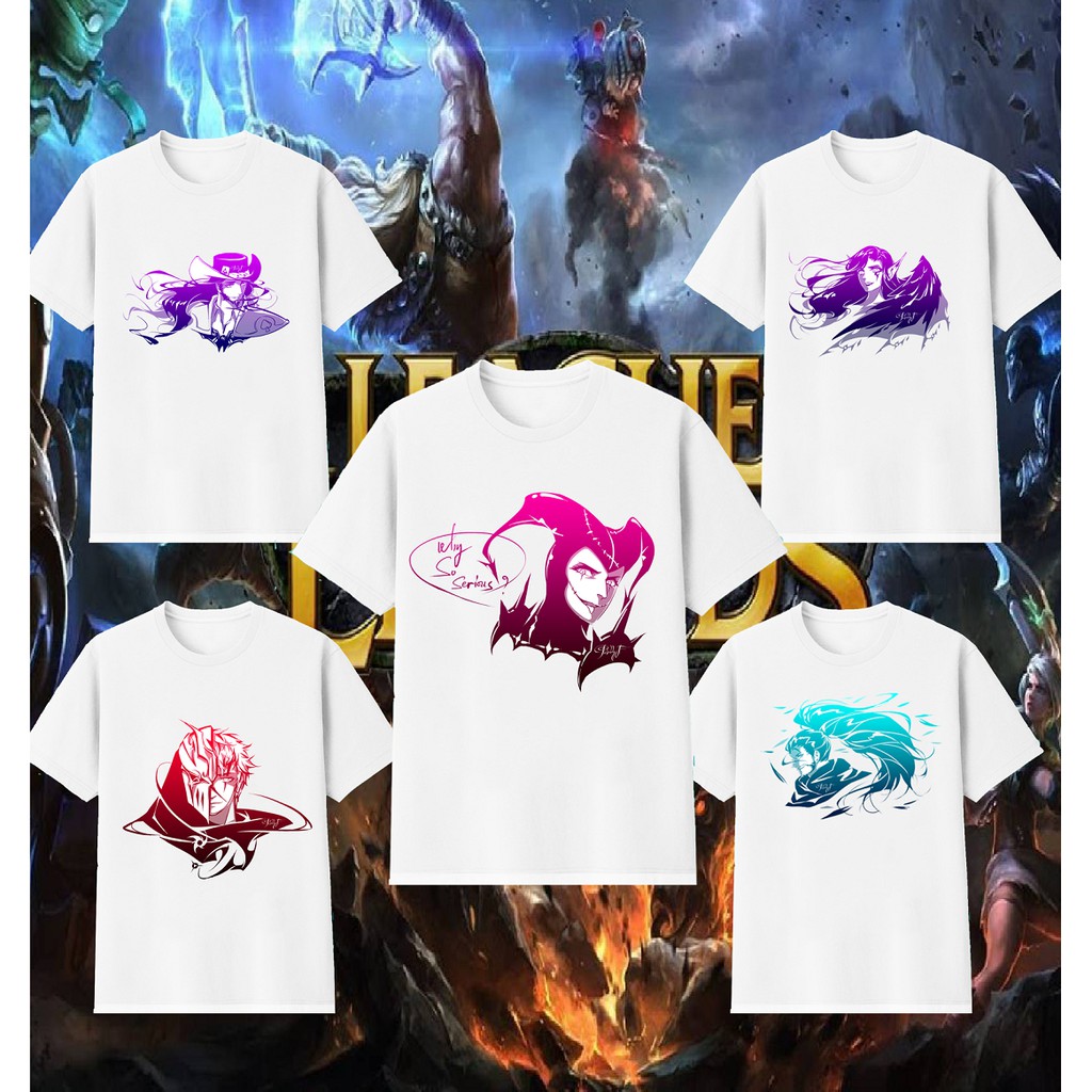 Áo thun liên minh huyền thoại cực đẹp, league of legends, vải cotton mát mịn, hình in đẹp, bền