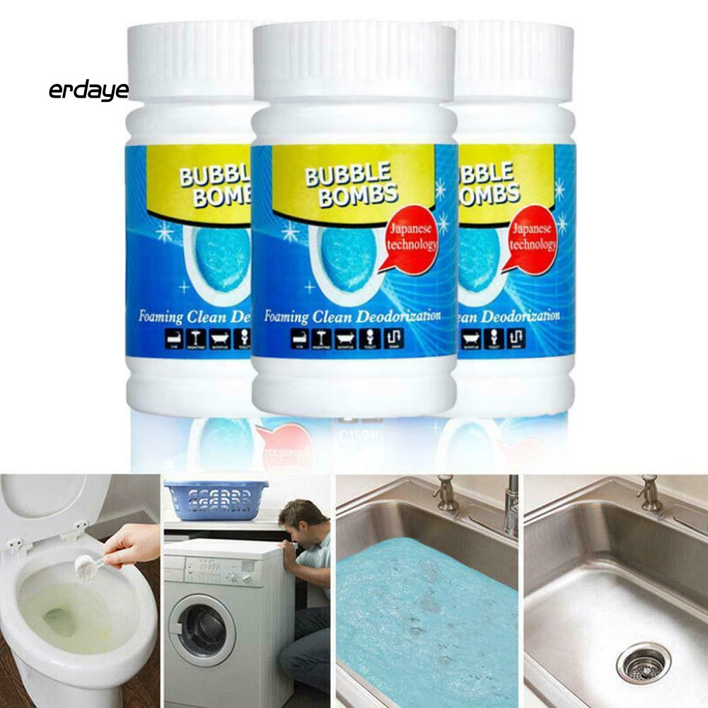 EDY Quick Foaming Toilet Cleaner Cleaning Bubble Detergent Powder Bathroom Cleanser