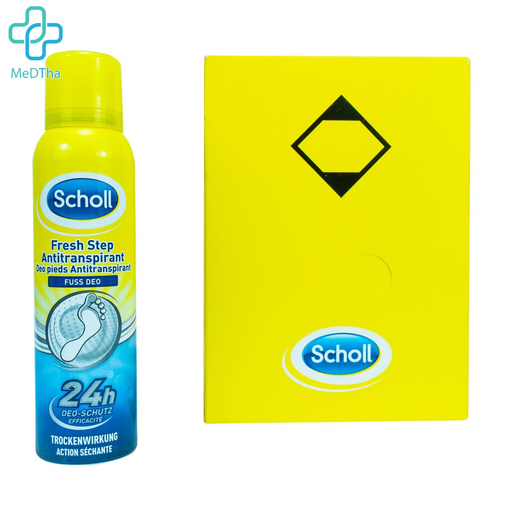 Xịt Khử Mùi Hôi cho Giày và Chân Scholl Fresh Step lọ 150ml [Chính Hãng - Hàng nội địa Authentic Đức]