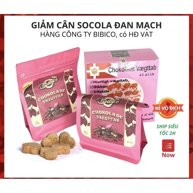 Kẹo Socola Giảm Cân Đan Mạch PHIÊN BẢN MỚI - MÀU HỒNG