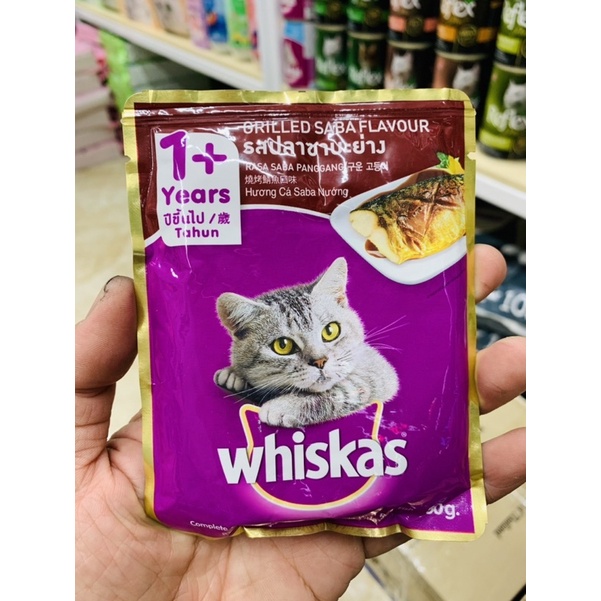 Pate cho mèo trưởng thành Whiskas gói 80g