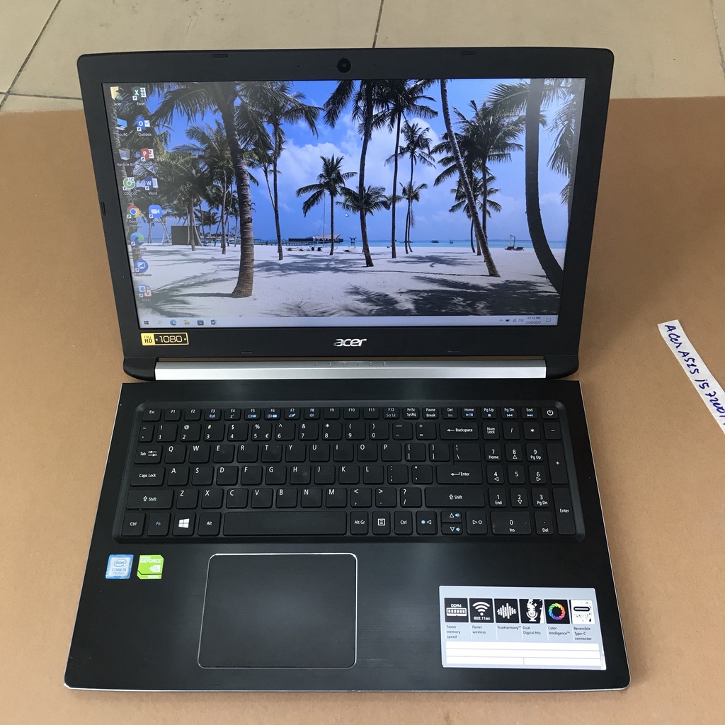 Laptop Acer Aspire 5 🌺Core i5-7200U, 4GB RAM, 120GB SSD, VGA NVIDIA GeForce GT 940MX🌺 màn 15.6 Inch Full HD