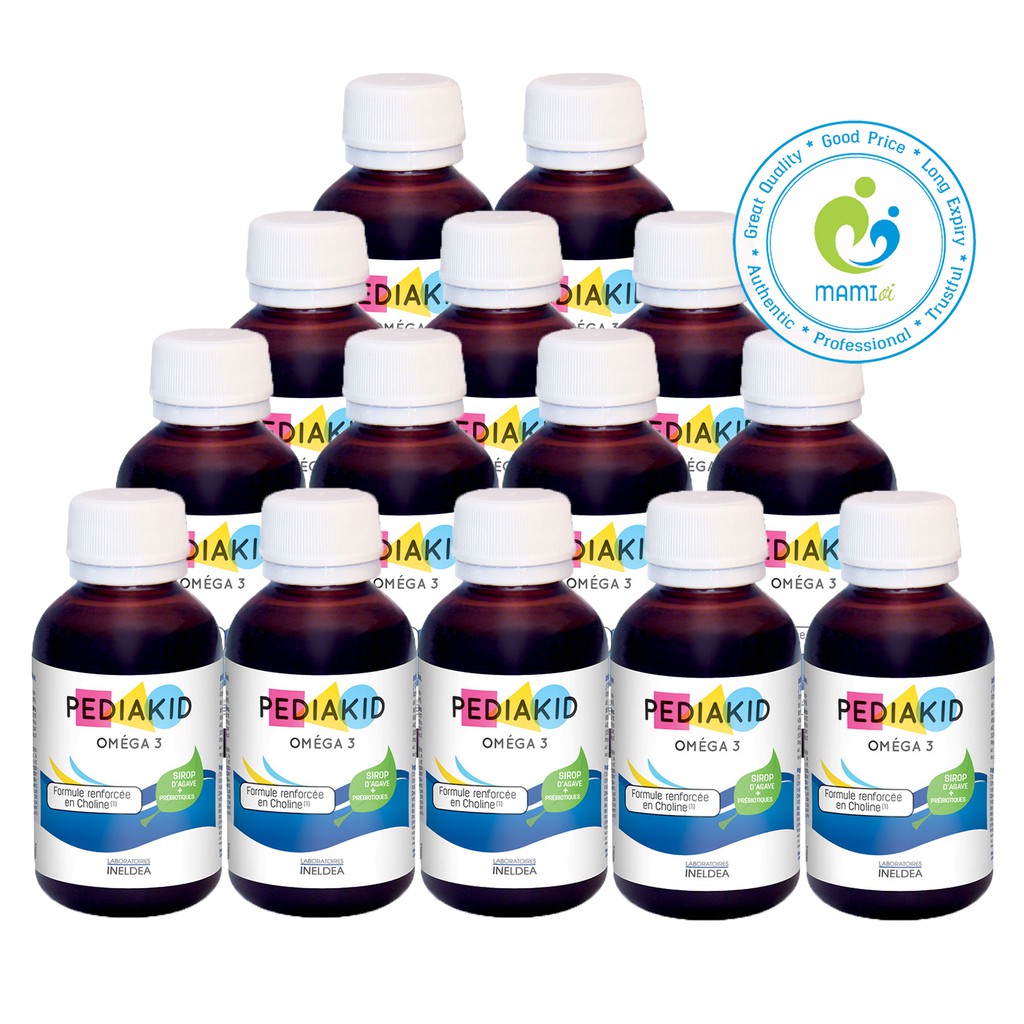 Siro  bổ sung DHA và vitamin A, C, D, E cho bé từ 6 tháng tuổi Pediakid Omega 3, Pháp