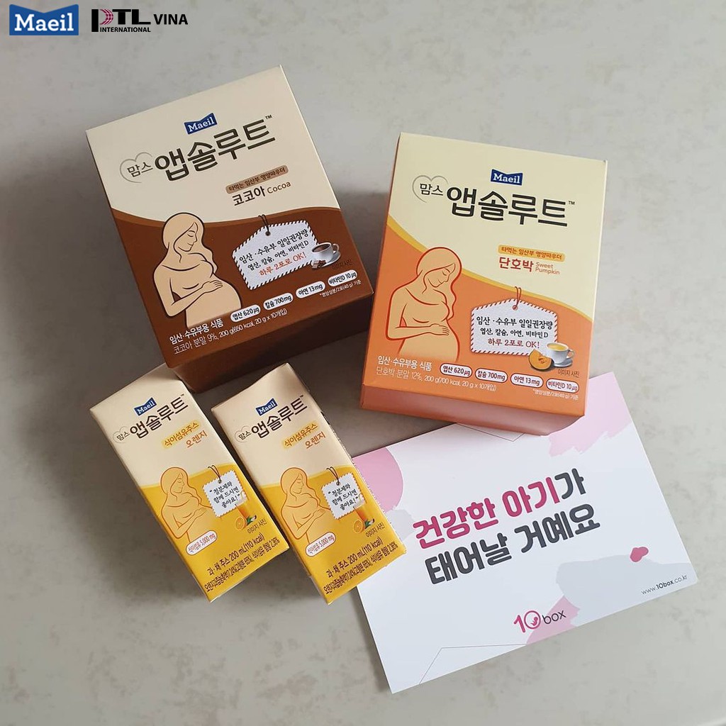 Sữa Bầu Mom’s Absolute Hàn Quốc Maeil (10 Gói x 20gr)