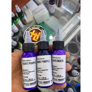 Mực xăm hình Eternal tông màu tím cung cấp Elly Đặng dụng cụ xăm