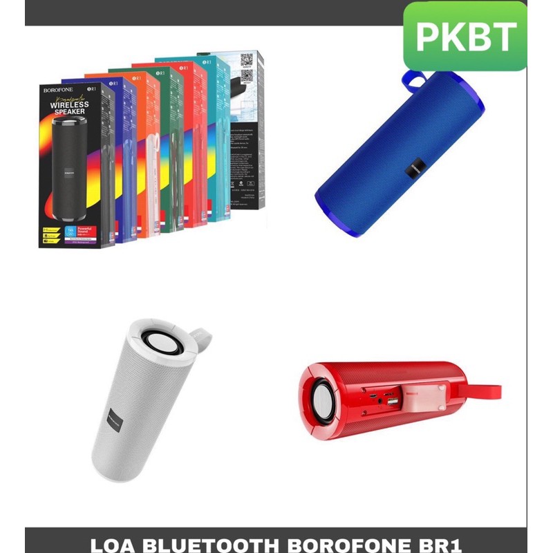 ✔Loa Bluetooth Chống Nước Borofone Br1-| V5.0 Pin 1200mAh Hỗ Trợ cuộc gọi FM Dây AUX USB-Thẻ Nhớ-Loa nghe nhạc đa nhạc