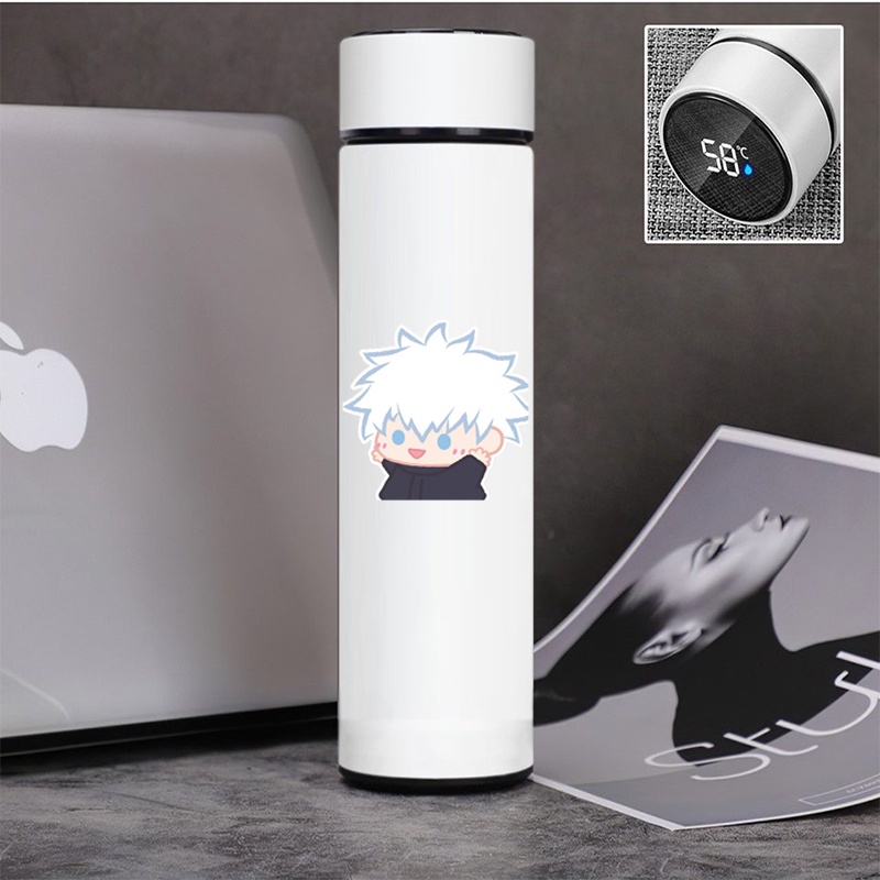 Bình giữ nhiệt đựng nước in hình JUJUTSU KAISEN VER TẬP THỂ DỤC tiện lợi xinh xắn anime chibi