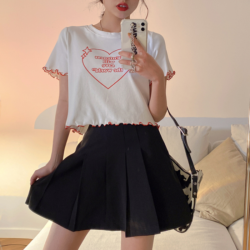 Áo Thun Nữ Ngắn Tay Cổ Tròn Thời Trang | BigBuy360 - bigbuy360.vn