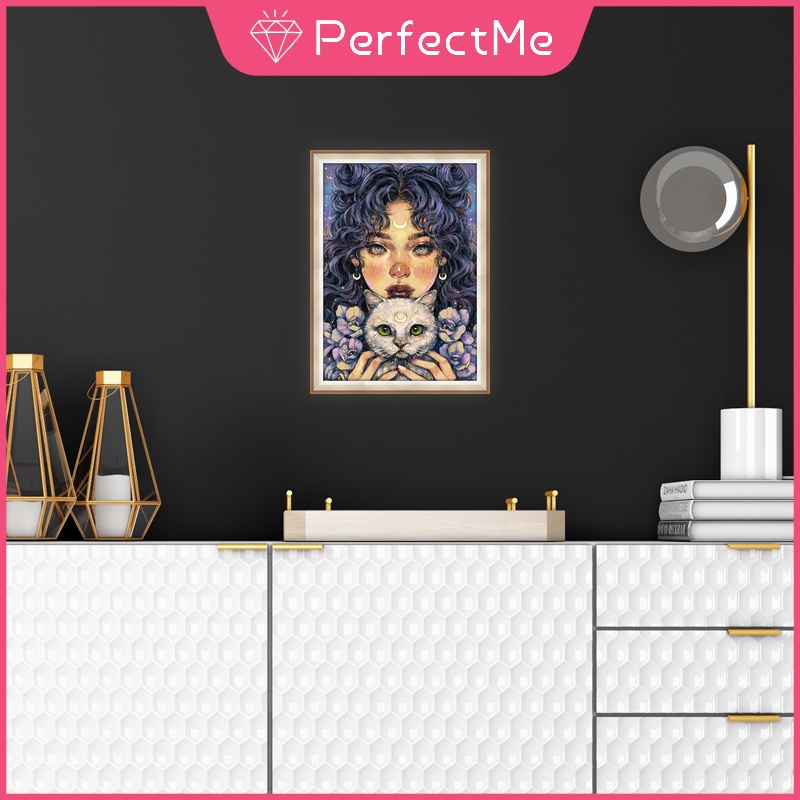 Bộ tranh đính đá 5D tự làm hình nữ thần tượng trưng cho nhóm nhạc BTS