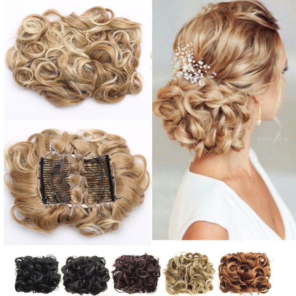ANEMONE Búi Tóc Giả Bằng Sợi Tổng Hợp Dành Cho Nữ