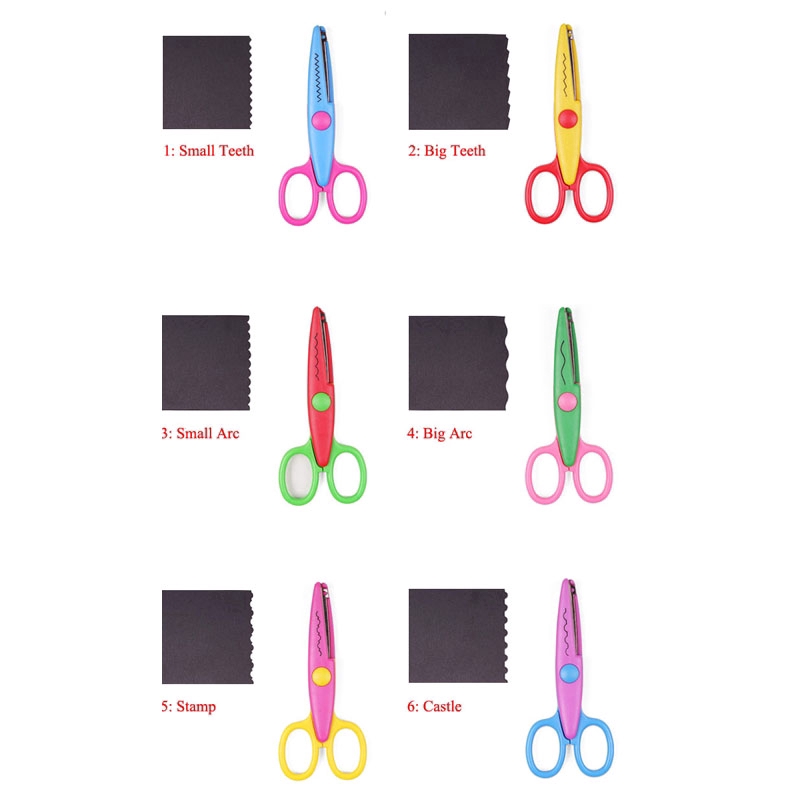 Album Ảnh DIY Laciness Zig Zag Kéo Cắt Giấy Thủ Công Cho Học Sinh edge