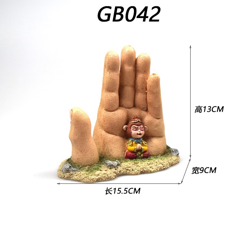 Trang Trí Hồ Cá Tôn Ngộ Không Sủi Oxi