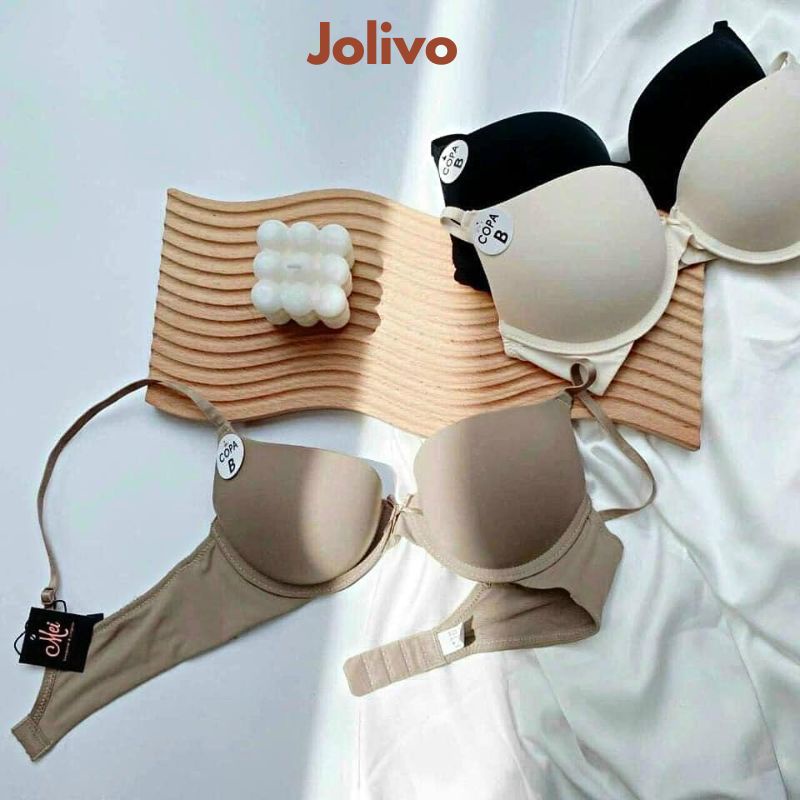 Áo lót nữ nâng ngực tạo khe có gọng đệm dày xuất Mỹ JOLIVO L1.039.KE.36