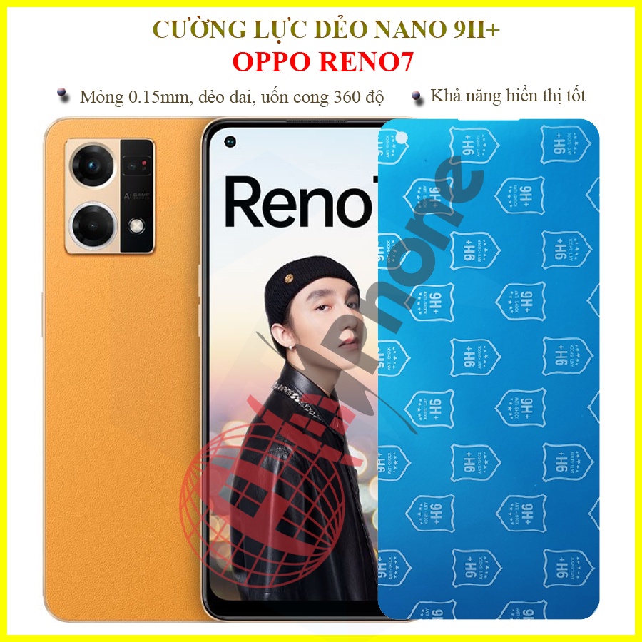 Dán cường lực dẻo nano Oppo Reno7