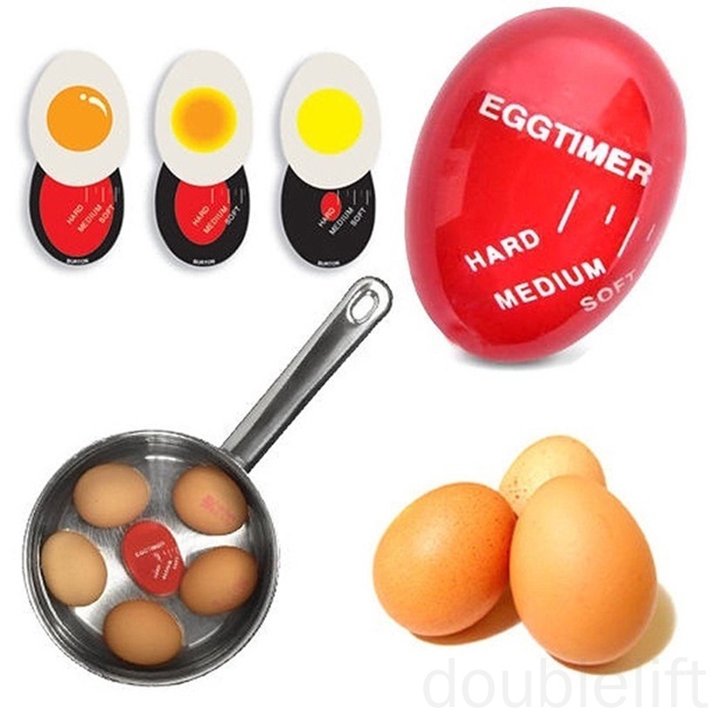 Đồng hồ đếm ngược thời gian nấu ăn hình quả trứng thay đổi màu sắc tiện dụng