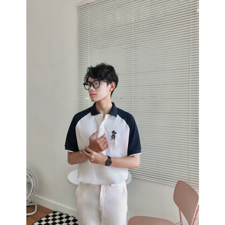 Áo Thun Nữ Cổ Bẻ Phối Màu Logo Đẹp Chất Cotton Mát Sịn Mặc đẹp Thoải Mái [NEW UNISEX]