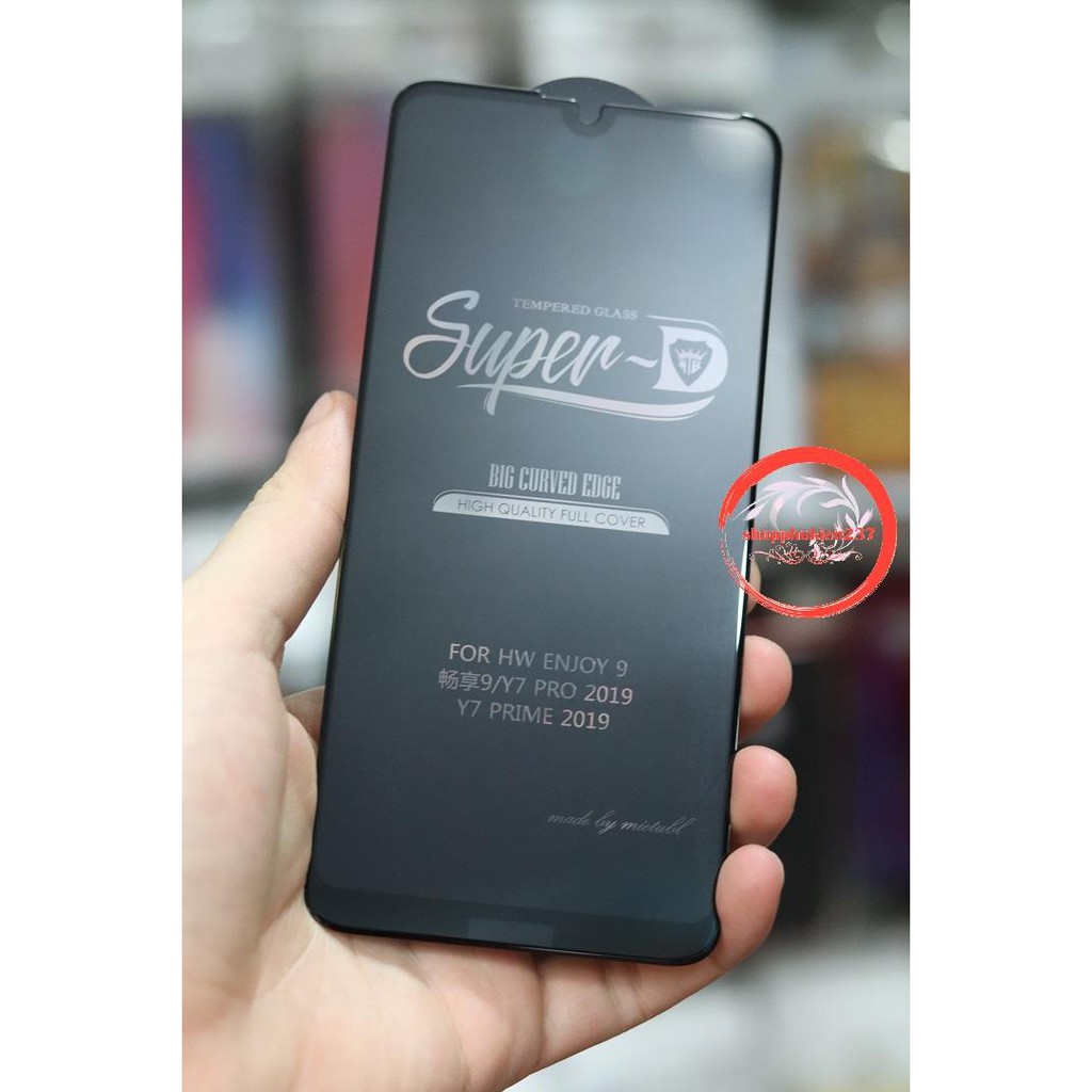 Cường lực full màn Huawei Y7 Pro 2019 , Y7 Prime 2019 Kính cường lực SuperD siêu cao cấp