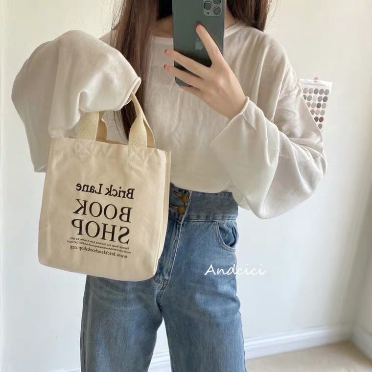 Túi Xách Nữ Vải canvas Thời Trang Hàn Quốc Mới