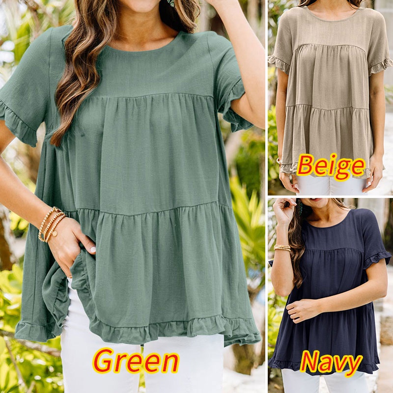 Zanzea Áo Kiểu Nữ Dài Tay Cổ Tròn Thời Trang Châu Âu