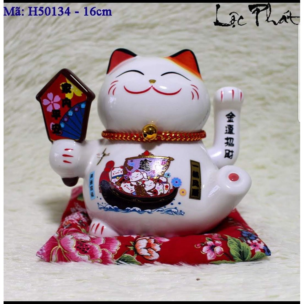 Mèo thần tài vẫy tay - cao 16cm