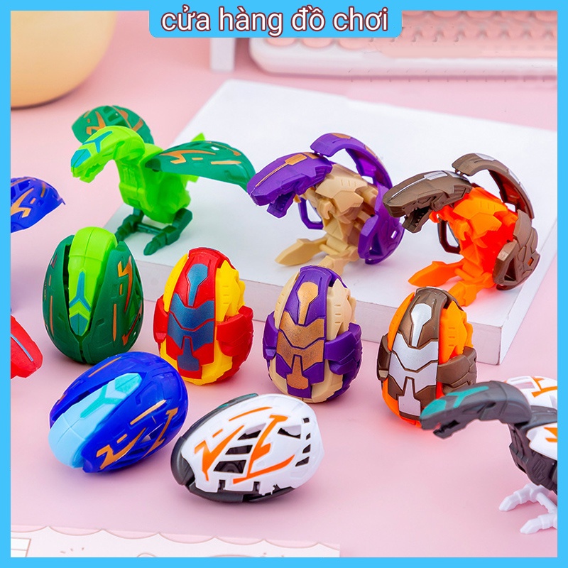 Mô Hình Đồ Chơi Quả Trứng Khủng Long Biến Hình Mini Cho Bé