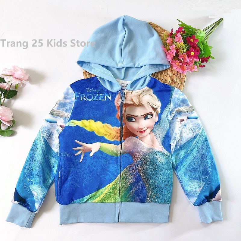 Áo Khoác Elsa Vải Thun Da Cá Xuất Bản mềm , mỏng, nhẹ -Trang 25Kids - AKB12