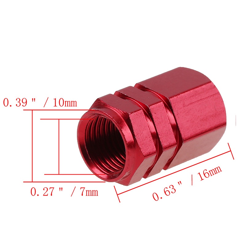 Bộ 2/4 Ốp Van Bánh Xe Hơi/Xe Máy/Xe Đạp 90 Độ Bằng Hợp Kim Nhôm Chống Bụi