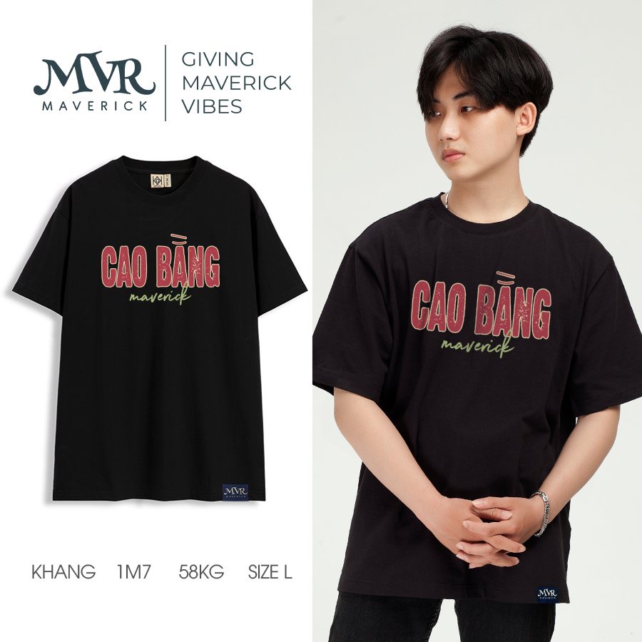 Áo thun Cao Bằng - Unisex phông cotton ao cặp Cao Bang gia đình quà tặng bạn sinh nhật du lịch fact UNDER MVR BB4164