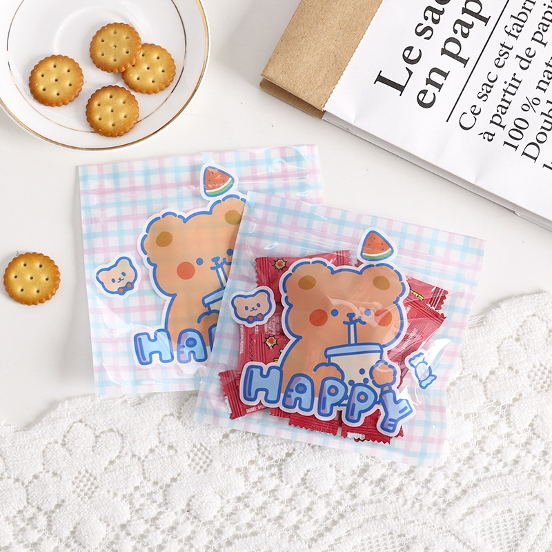 Túi Zip Mini Bag Nhựa Trong Suốt Hàn Quốc Đựng Đồ Đa Năng - Túi Zip Đựng Thực Phẩm Nhiều Hình Xinh Xắn