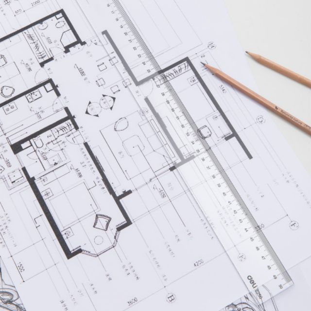 Thước kẻ 50cm Deli 6250 trong suốt