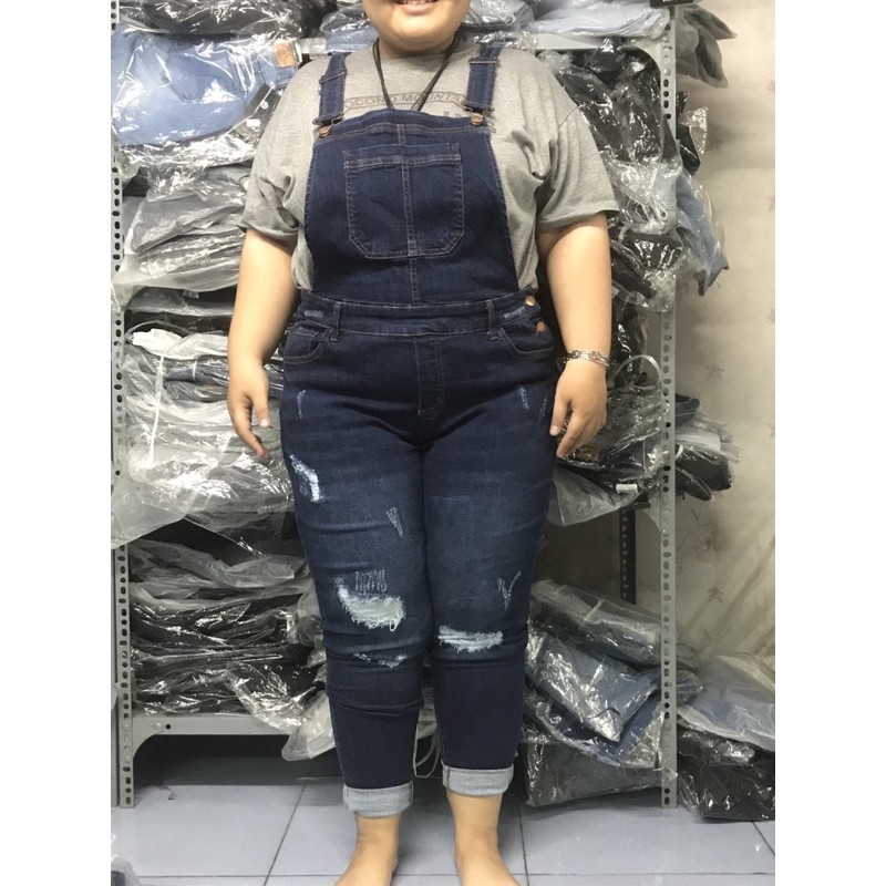 quần yếm jean bigsize 60-90kg co giãn