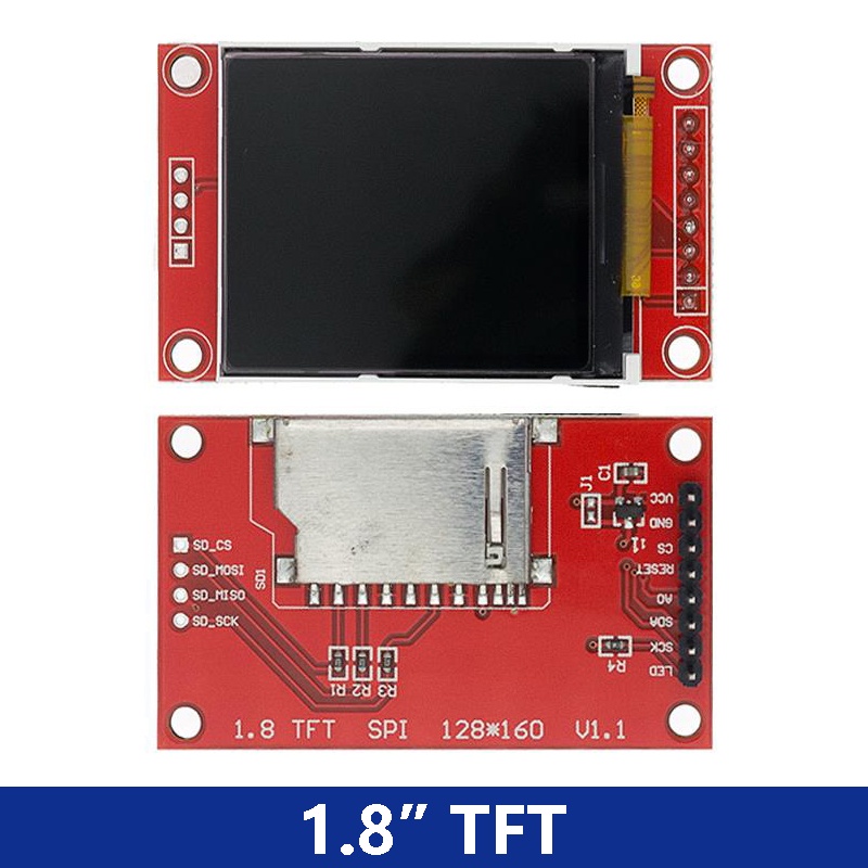 Mô Đun Màn Hình LCD TFT 0.96/1.3/1.44/1.77/1.8/2.0/2.4/2.8 inch IPS 7P SPI HD 65K ST7735 IC 80*160 Cho Arduino