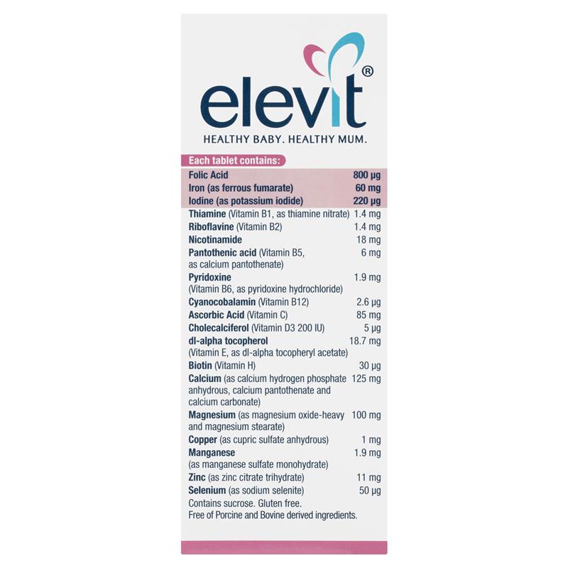 Vitamin tổng hợp ELEVIT Bầu của Úc hộp 100 Viên Mẫu Mới Chính Hãng Giá Tốt