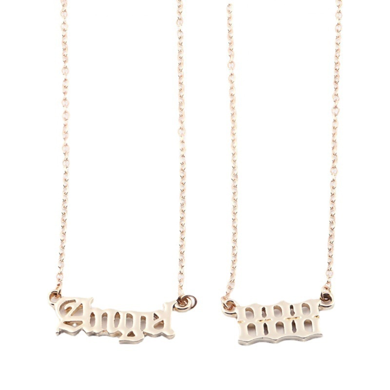 Set 2 Vòng Cổ Choker Hình Thiên Thần 111 222 333 444 555 777