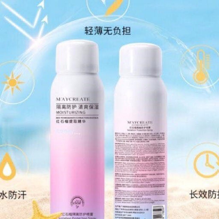 Xịt Chống Nắng Trắng da Maycreate 150ml | BigBuy360 - bigbuy360.vn